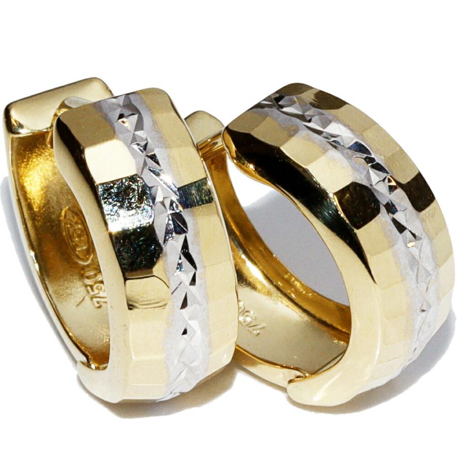 ピアス K18YG K18WG フープピアス : たかみ質店 Yahoo!店 - 通販