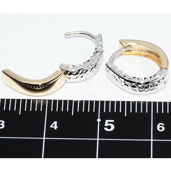 ピアス K18YG K18WG フープピアス : たかみ質店 Yahoo!店 - 通販