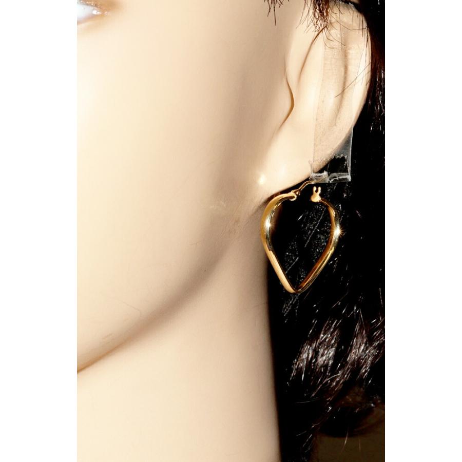 ピアス K18YG オープンハートフープピアス : たかみ質店 Yahoo