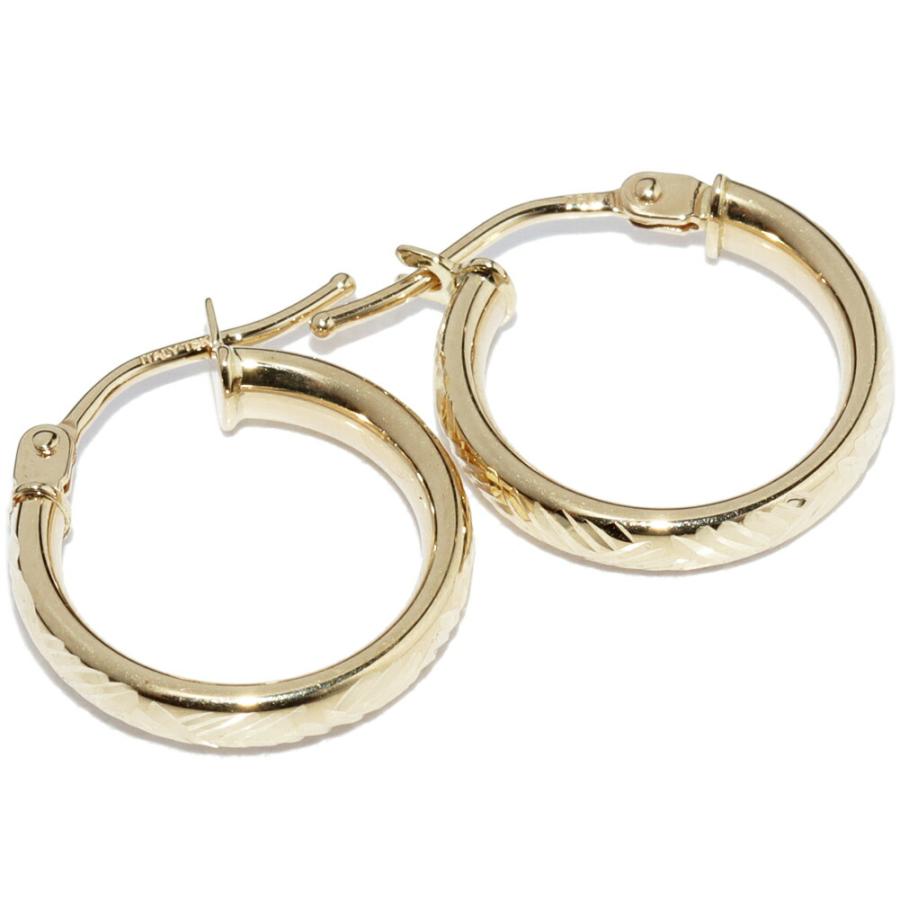 ピアス K18YG フープピアス : たかみ質店 Yahoo!店 - 通販 - Yahoo