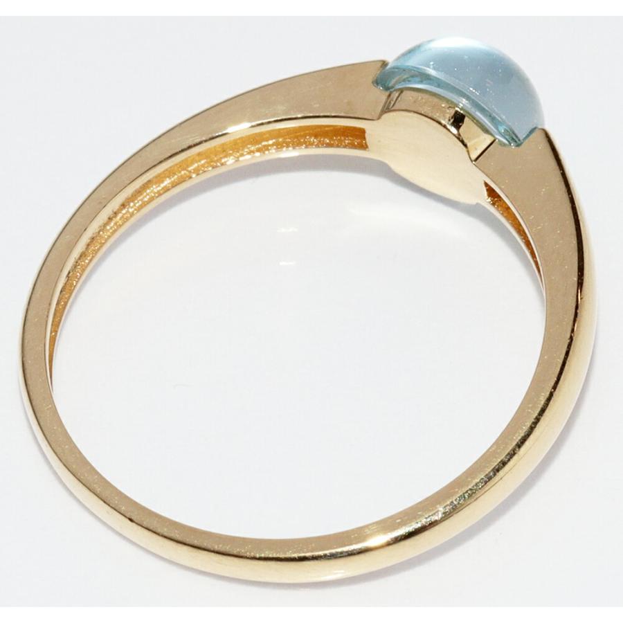 指輪 K18YG ブルートパーズ1.28ct 月 : たかみ質店 Yahoo!店 - 通販