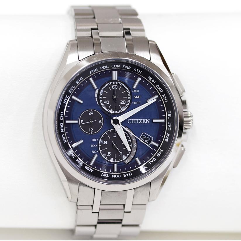 CITIZEN Eco-Drive クロノグラフ 時計 AT8040-57L 【公式通販】