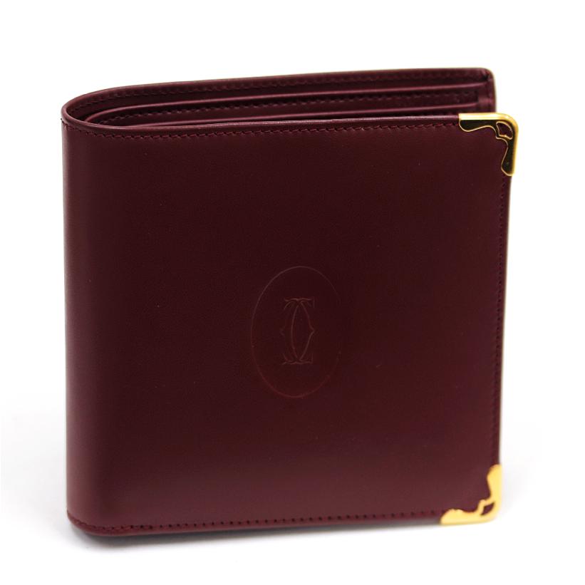 CARTIER カルティエ マストライン 小銭入れ付二つ折り財布 小銭入れ 