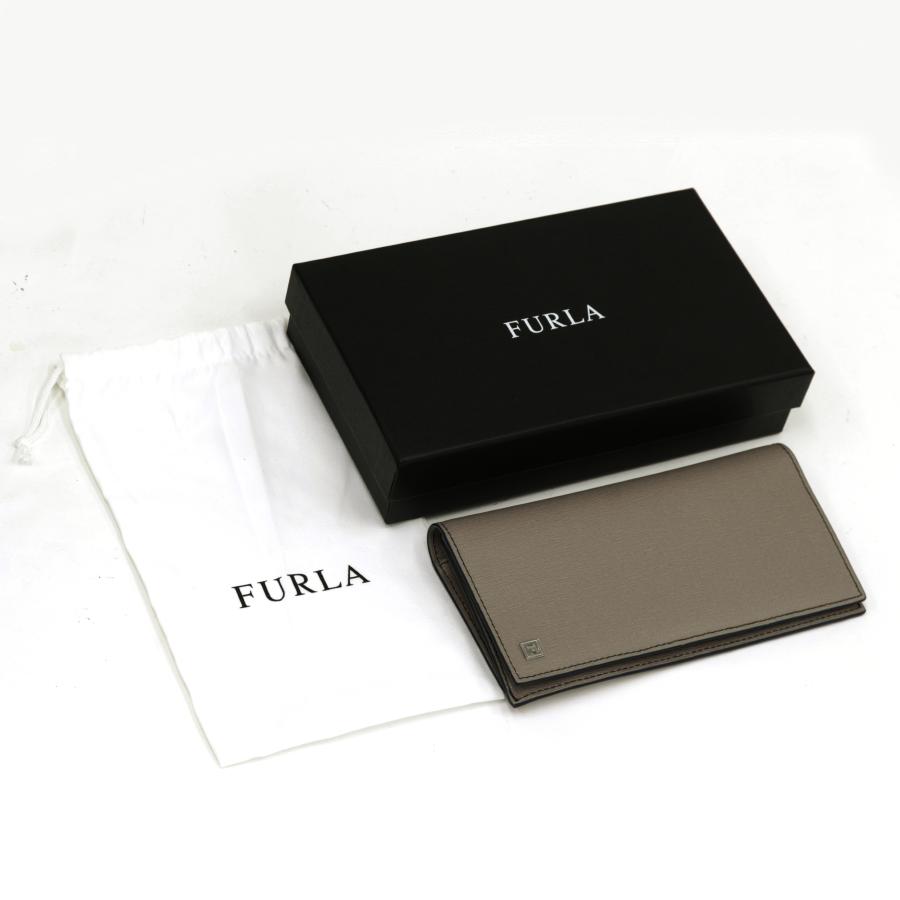FURLA（フルラ） ファスナー財布 小銭入れあり グレージュ カーフ : 質 