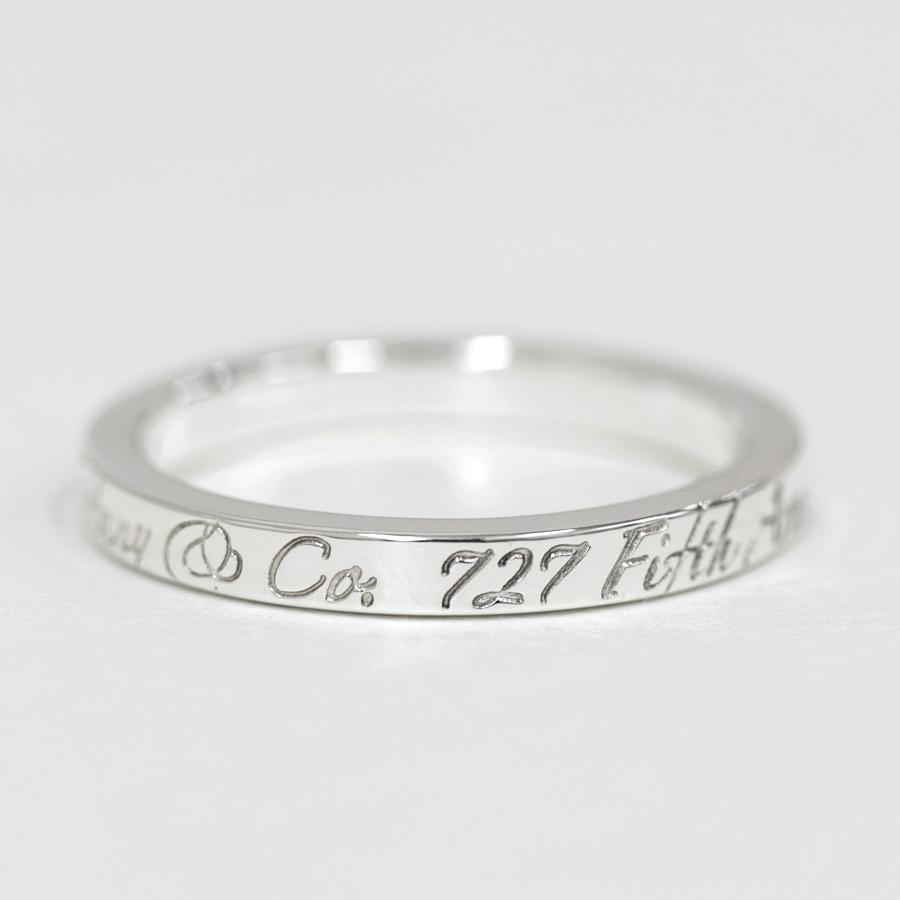 ティファニー ノーツナロー ニューヨーク 10022 リング　15号 TIFFANY&Co.（ティファニー） SV シルバー ノーツナロー ニューヨーク