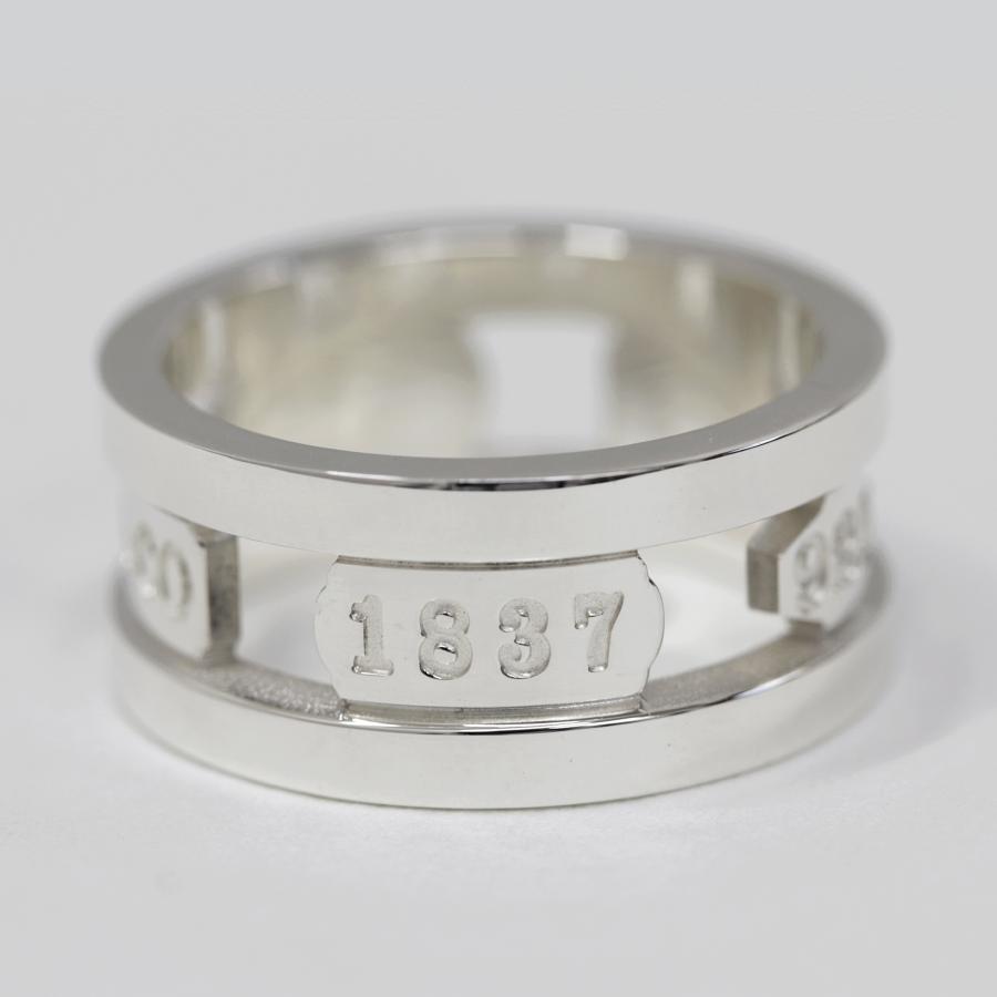TIFFANY&CO. ティファニー SV シルバー 1837 エレメントリング 指輪 16 