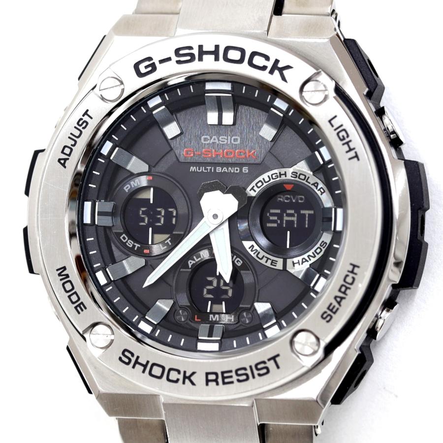 稼働品✨️GSHOCK 腕時計 電波ソーラー GST-W100D 楽天市場】カシオ Gショック GST-W100D-1A2JF G-STEEL 電波