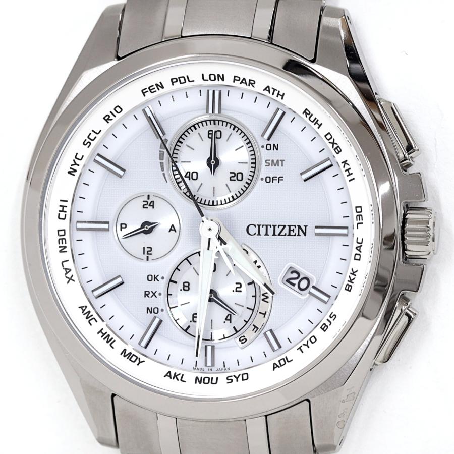 CITIZEN アテッサ エコドライブ 電波時計 H804 ワールドタイム ACT Line シチズン アテッサ アクトライン AT8040-57A H804-T018696