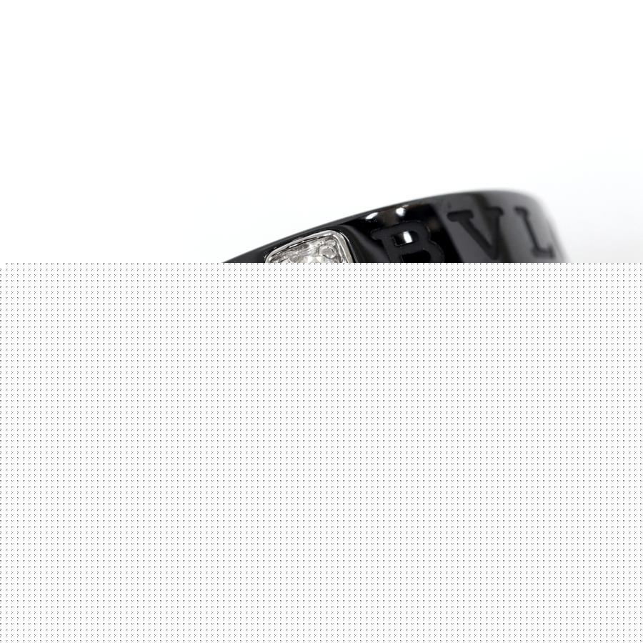 BVLGARI（ブルガリ） ダブルロゴ リング 指輪 62号 ダイヤ1P K18WG