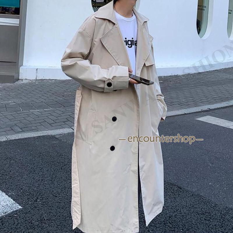 トレンチコート メンズ 冬 スーツ カジュアル ロング 仕事  