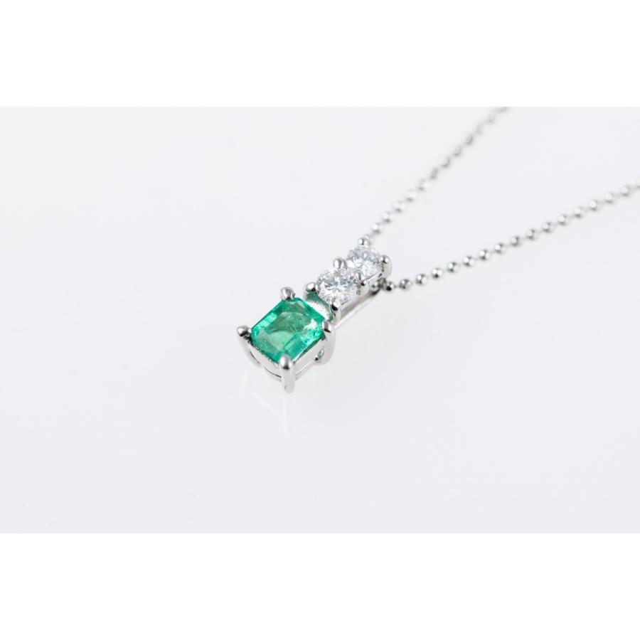 ネックレス エメラルド 天然ダイヤモンド EI-83 : タカモリヤフー店