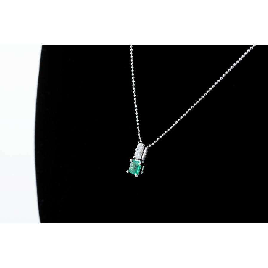 ネックレス エメラルド 天然ダイヤモンド EI-83 : タカモリヤフー店