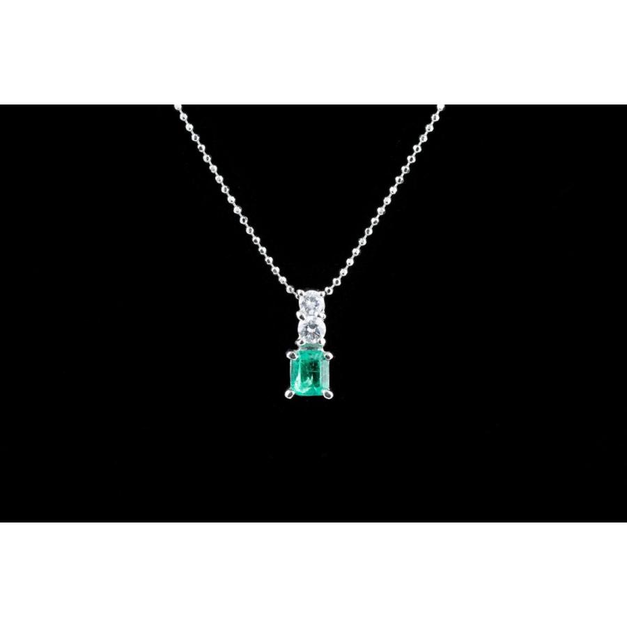 ネックレス エメラルド 天然ダイヤモンド EI-83 : タカモリヤフー店