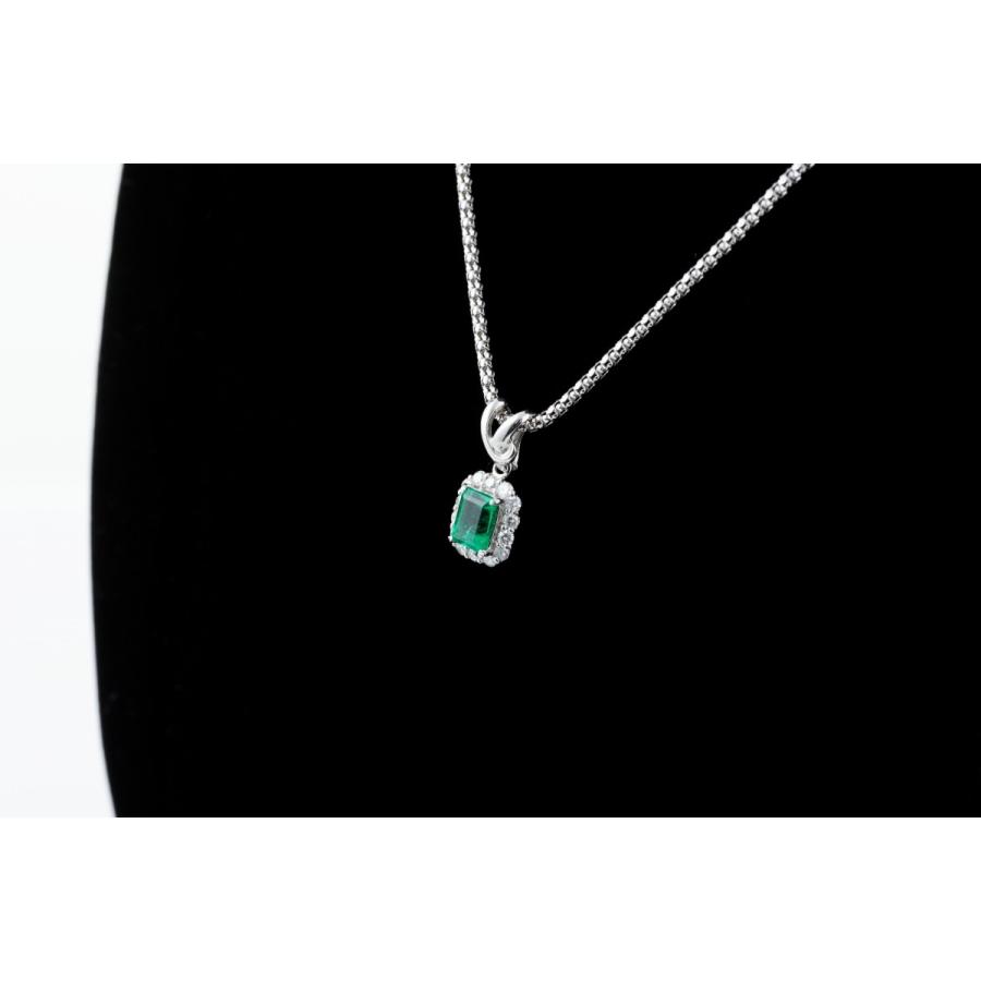 ネックレス 天然ベリル エメラルド 天然ダイヤモンド 624814
