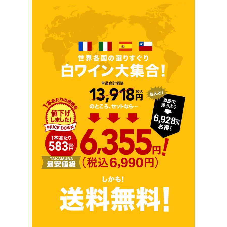 送料無料 第24弾 1本あたり583円 世界各国より厳選 12本 白ワイン セット これぞ！という旨安ワインが大集合！ (同梱不可) 飲み比べ デイリーワイン｜takamura｜02