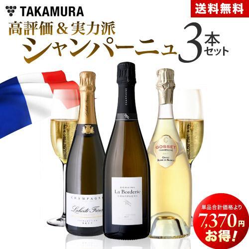 送料無料 27370円→20000円 高評価＆実力派シャンパーニュ生産者3本