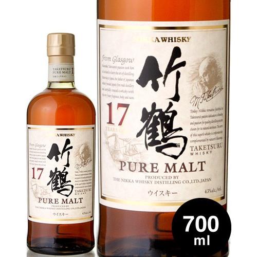ニッカ 竹鶴 17年 43度 700ml ピュアモルトウイスキー タカムラ ワイン ハウス 通販 Yahoo ショッピング
