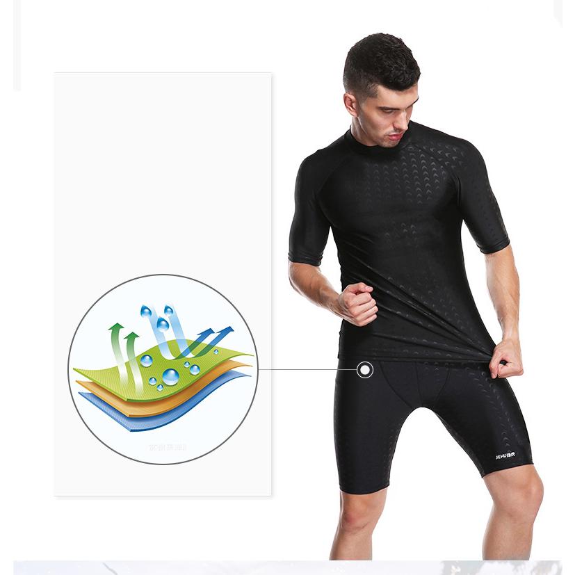 開店記念セール 水着 メンズ 上下セット ラッシュガード 半袖 サーフパンツ 2点セット 日焼け防止 Honeymoon Style