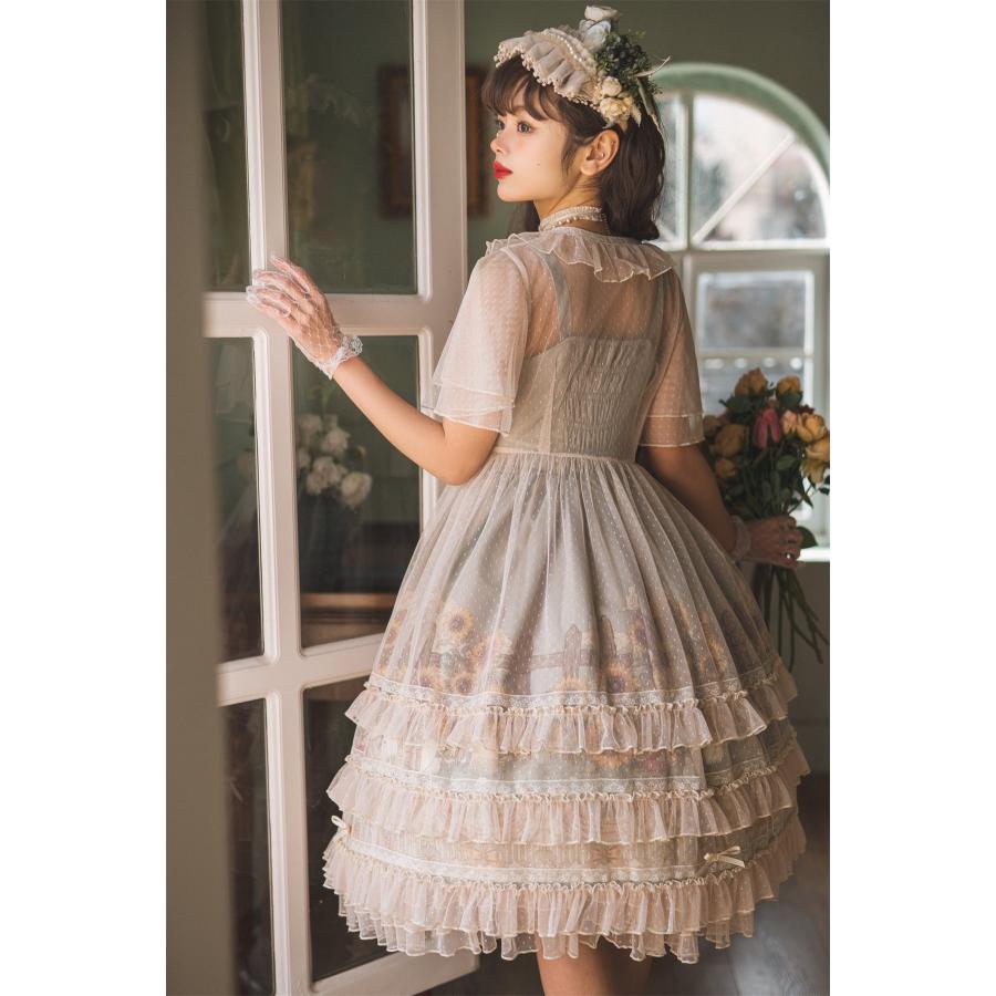 カントリー風ロリータ コスプレ衣装 ゴスロリ lolitaツーピース（ボレロ×ワンピース）_1