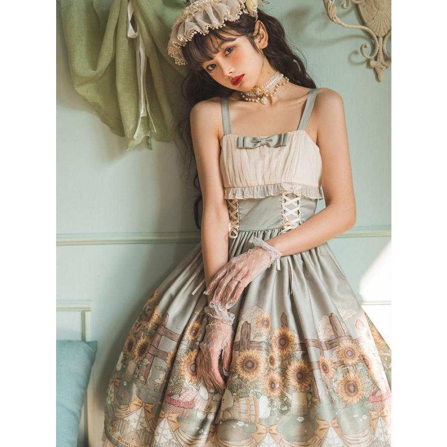 カントリー風ロリータ コスプレ衣装 ゴスロリ lolitaツーピース（ボレロ×ワンピース）_2