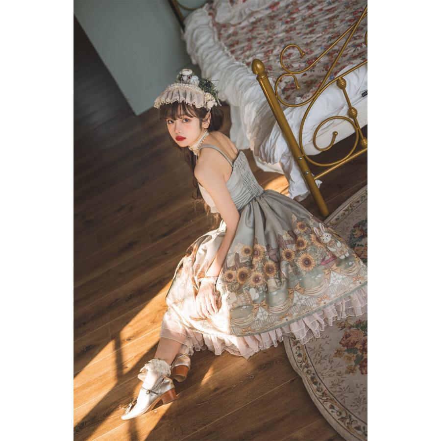 カントリー風ロリータ コスプレ衣装 ゴスロリ lolitaツーピース（ボレロ×ワンピース）_3