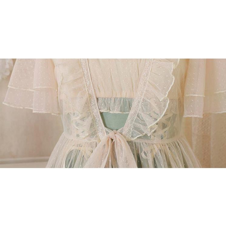 カントリー風ロリータ コスプレ衣装 ゴスロリ lolitaツーピース（ボレロ×ワンピース）_4