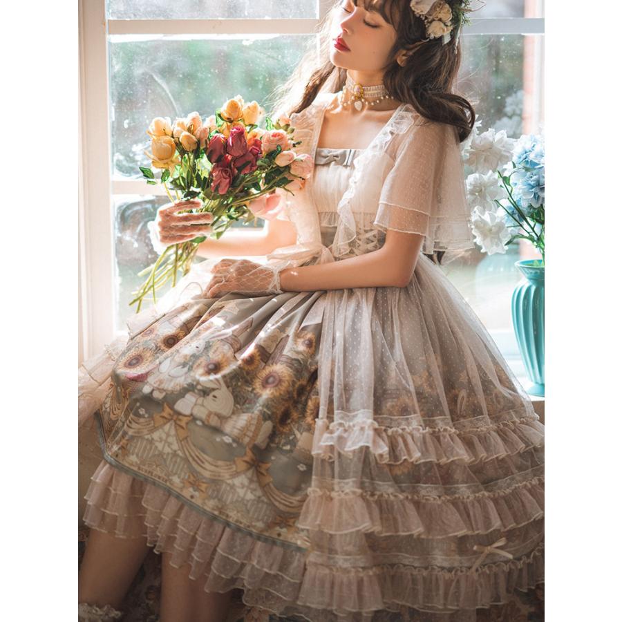 カントリー風ロリータ コスプレ衣装 ゴスロリ lolitaツーピース（ボレロ×ワンピース）_6