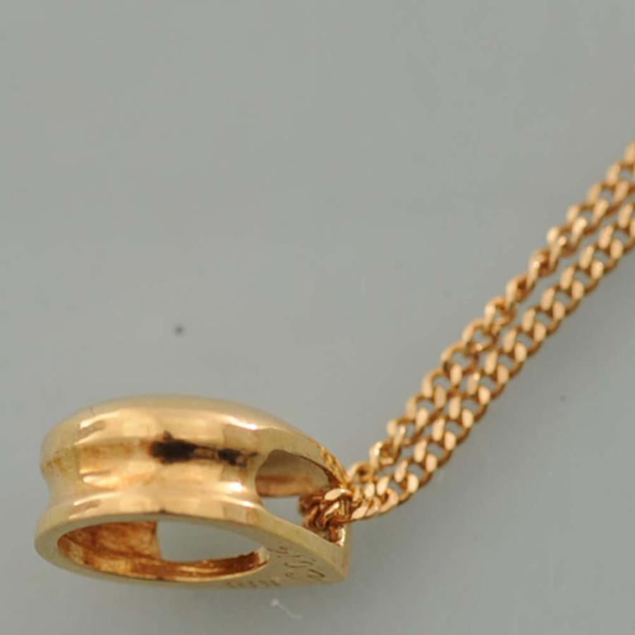【A86】　K18　イエローゴールド　ダイヤモンド　0.14ct　ペンダントネックレス　中古品の画像