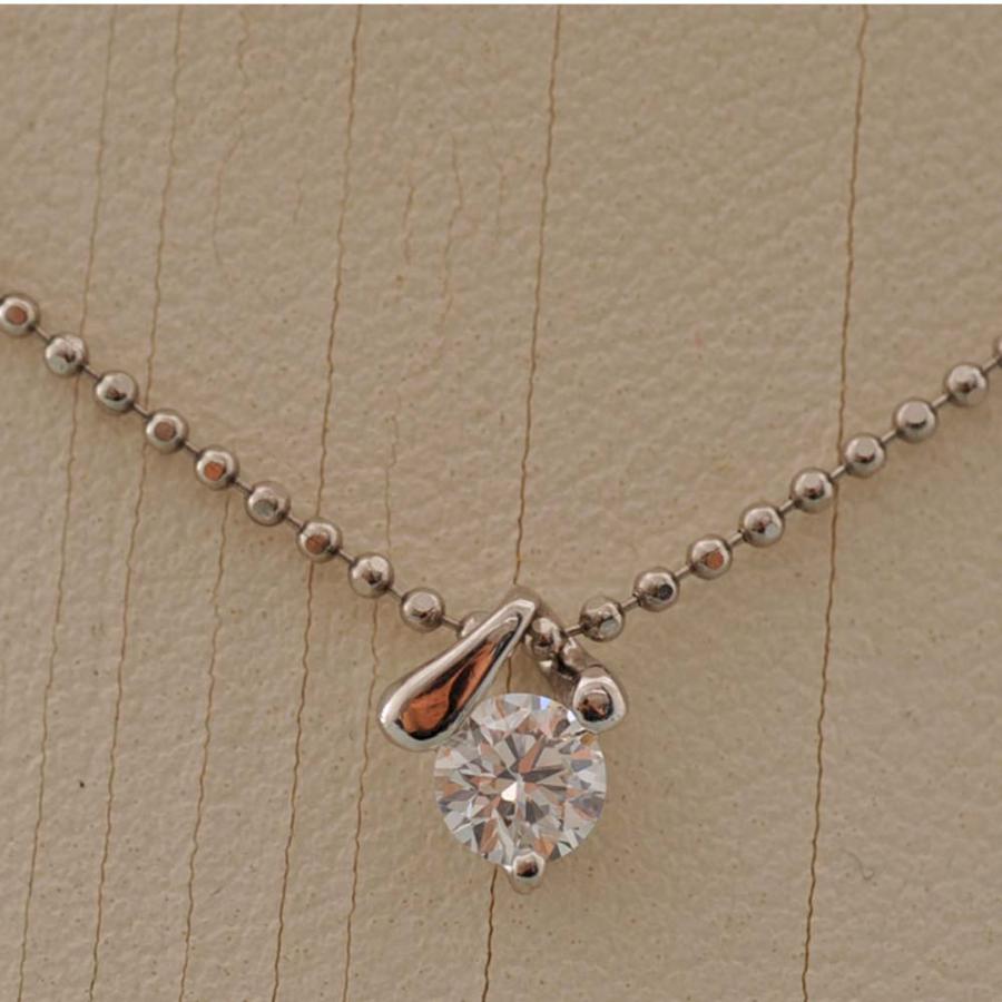 C82】 Pt850 Pt900 プラチナ ダイヤモンド 0.34ct デザイン ペンダント 