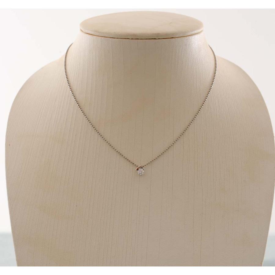C82】 Pt850 Pt900 プラチナ ダイヤモンド 0.34ct デザイン ペンダント 