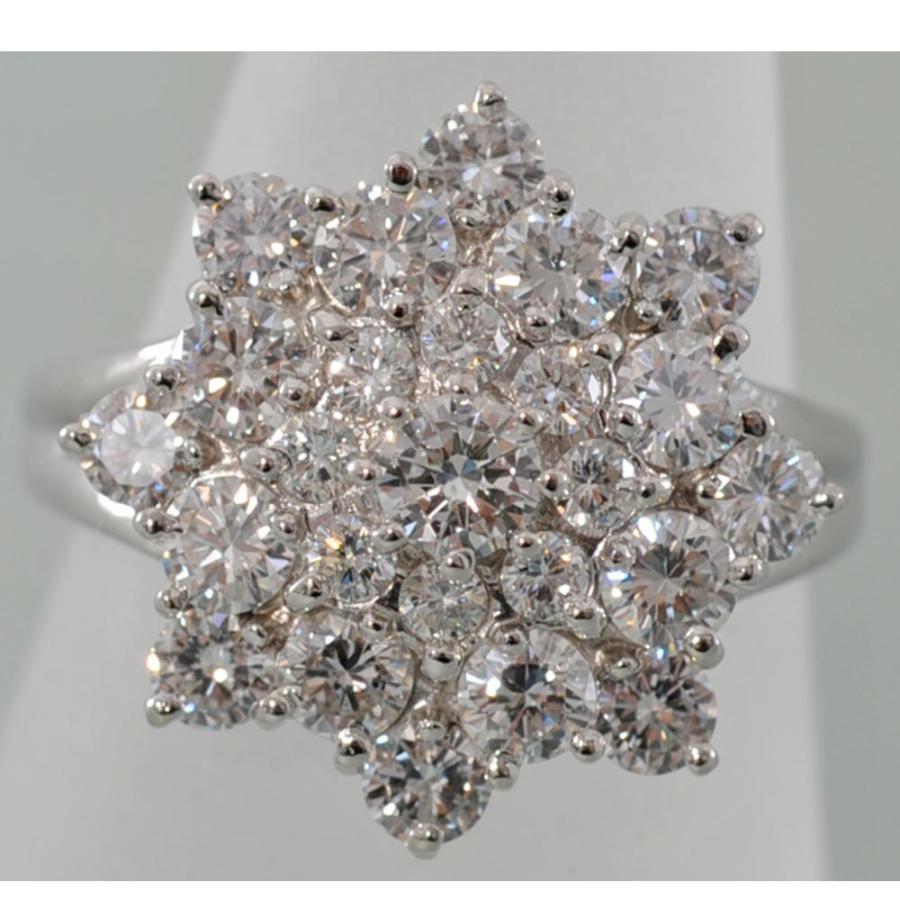 F09】 Pt900 プラチナ ダイヤモンド 2.05ct デザイン リング 指輪 中古