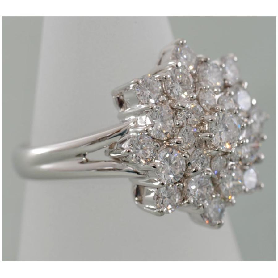 F09】 Pt900 プラチナ ダイヤモンド 2.05ct デザイン リング 指輪 中古