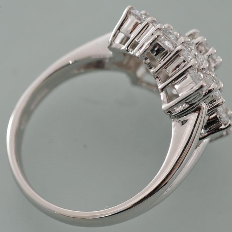 Pt900 プラチナ900 ダイヤモンド リング ダイヤ 指輪 9.5g 0.52ct