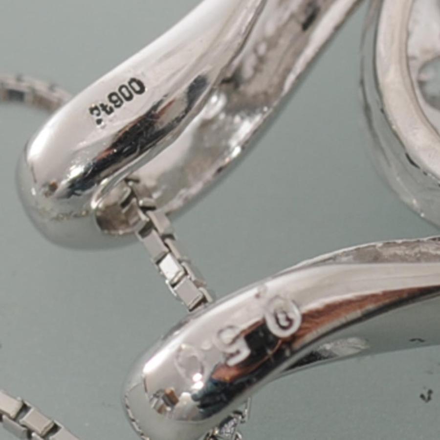 【F12】　Pt850/Pt900　プラチナ　ダイヤモンド 0.50ct デザイン　ペンダントネックレス　中古品仕上済み