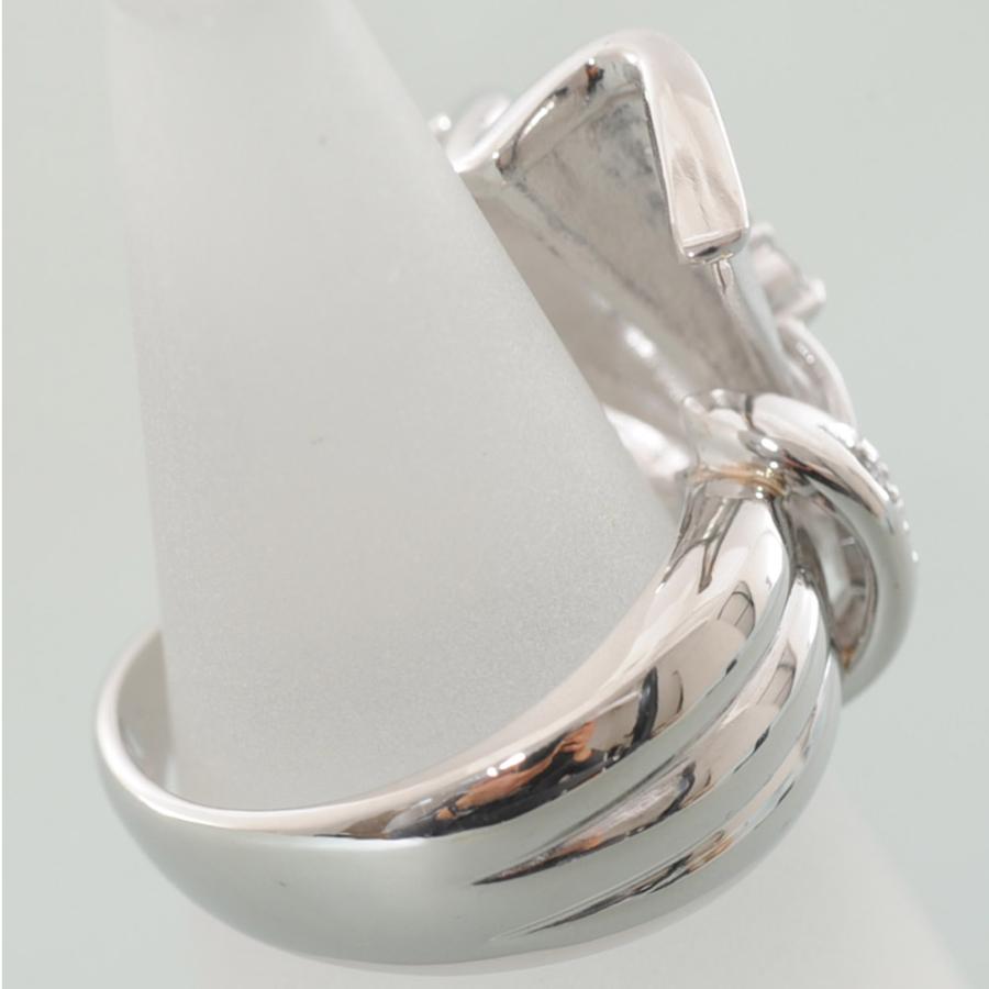 Pt900 プラチナ900 メレダイヤモンド 0.55ct 大型 デザイン リング 指輪 【匠】 中古品仕上げ済み 13号