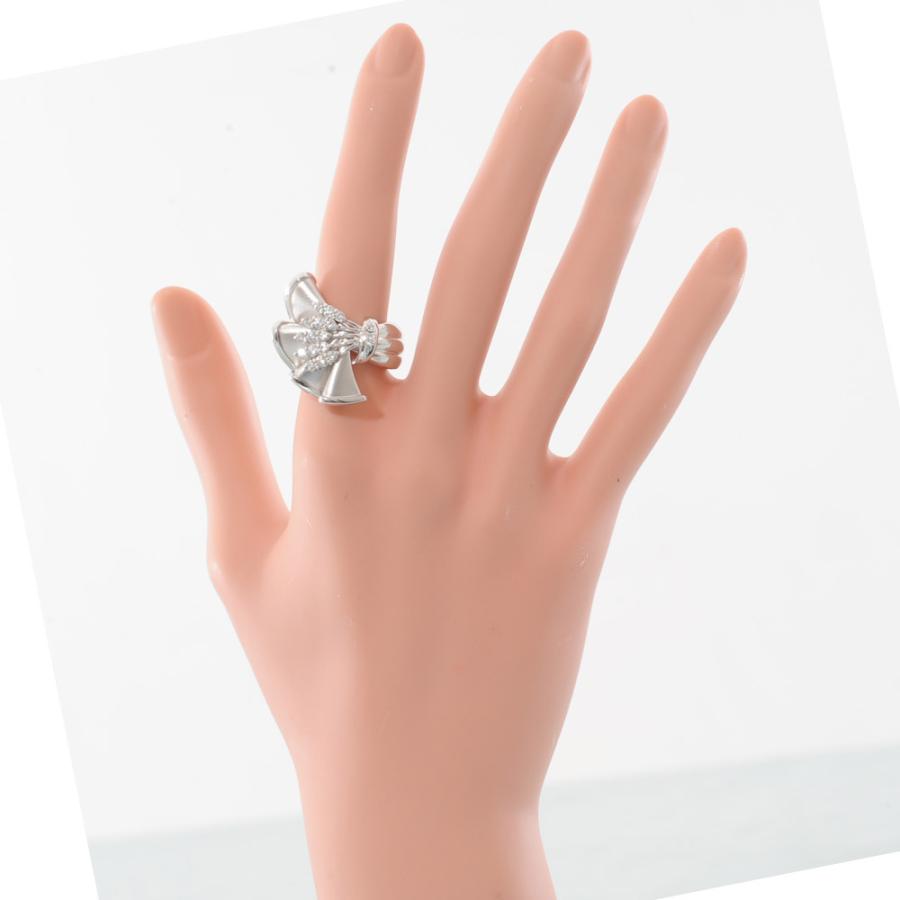 Pt900 プラチナ900 メレダイヤモンド 0.55ct 大型 デザイン リング 指輪 【匠】 中古品仕上げ済み 13号