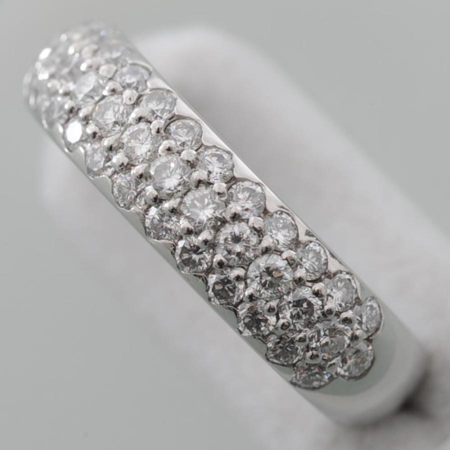 G20】 Pt900 プラチナ900 パヴェダイヤモンド 0.85ct デザイン リング 