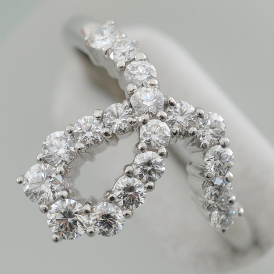 G98】 Pt900 プラチナ ダイヤモンド 1.00ct デザイン リング 指輪 中古