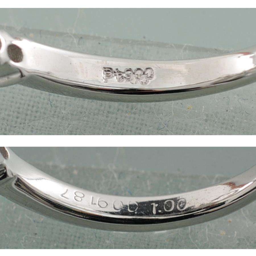 G98】 Pt900 プラチナ ダイヤモンド 1.00ct デザイン リング 指輪 中古