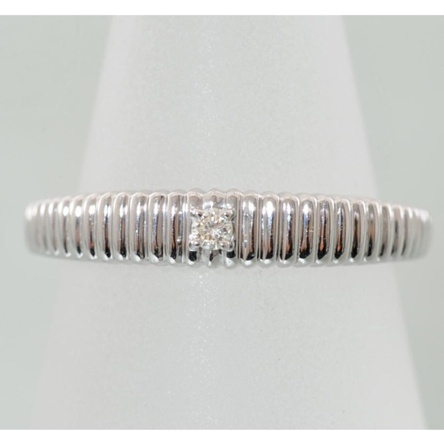 H04】 Pt999 プラチナ999 メレダイヤモンド 0.03ct デザイン リング 