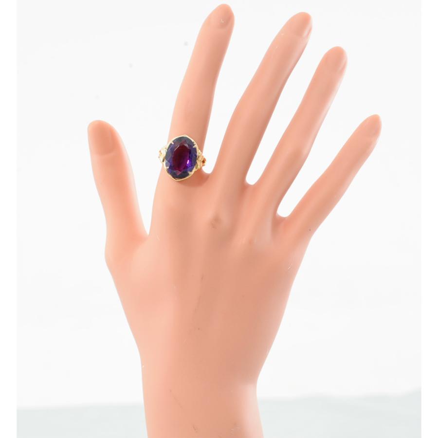 K18天然アメジスト リング#12