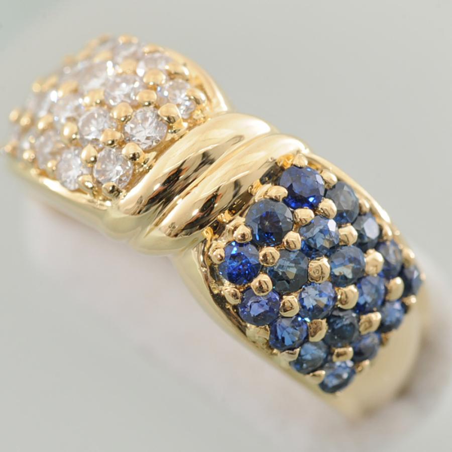 H99】 750 (K18) イエローゴールド パヴェダイヤモンド パヴェ  