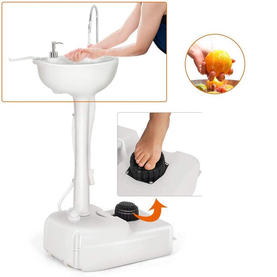 ポータブルキャンプシンク 屋外の庭の洗面台、 17リットルの水