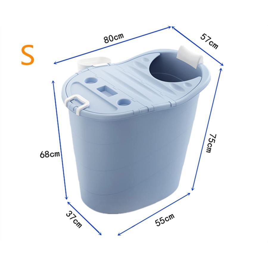 浴槽浴槽はどこにでも設置可能浴槽ポータブル浴槽すべての年齢層に適しています大人の子供ふた付きの看護浴槽丸型浴槽大人用浴槽家庭用浴槽プラスチック製浴槽節 - 9