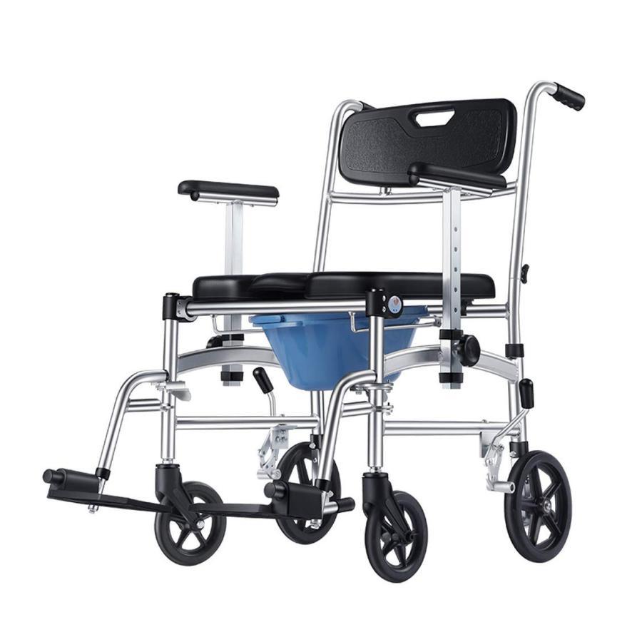 入浴用車椅子 き アルミ製4輪キャスター 介 護用品U型シートブレーキ