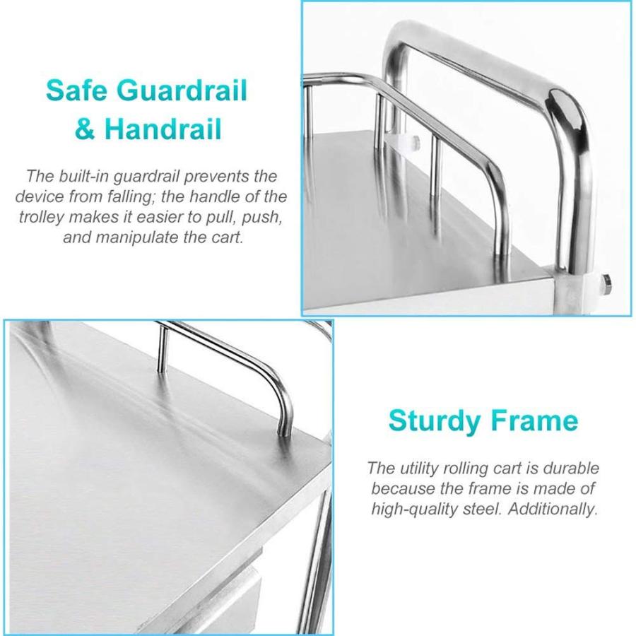 美品 業務用 ステンレス キャスター ワゴン トロリー 配膳 ディスプレイ 什器 美品 業務用 ステンレス キャスター ワゴン トロリー 配膳