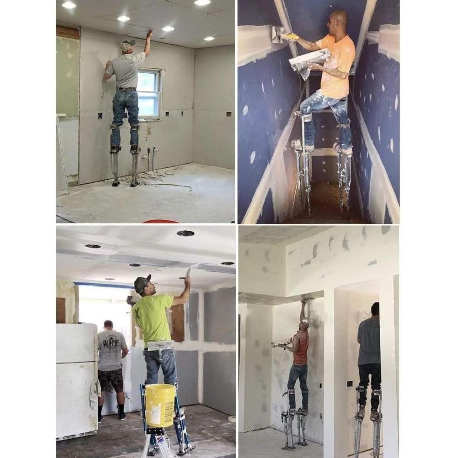 竹馬 乾式壁竹馬 画家のための作業用竹馬天井ビルダー、調整可能 竹馬 乾式壁竹馬 画家のための作業用竹馬天井ビルダー、調整可能