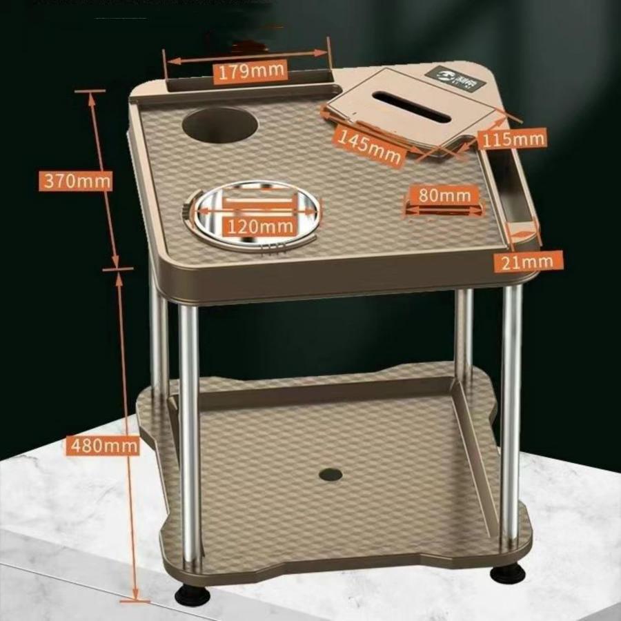 麻雀 サイド テーブル 2個セット 灰皿 ドリンクホルダー 二段