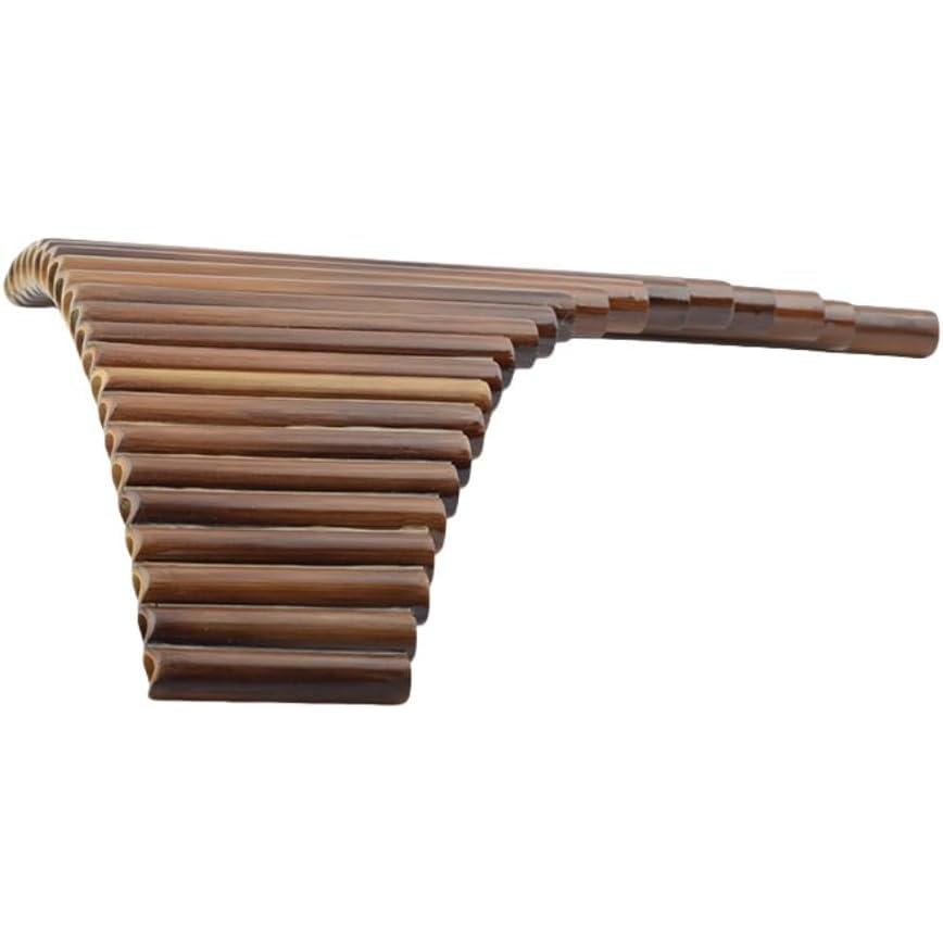 22本パイプパンパイプ、竹パンパイプ、民族楽器演奏パンパイプ