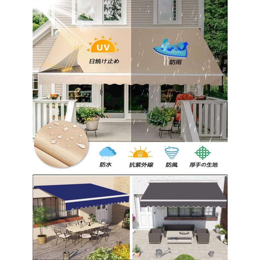 新品(未使用)_屋根庇 ひさし 雨よけ サンシェード オーニング屋根ひ(2個) Amazon.co.jp: 雨よけシェード 防水 1m/2m/3m幅 屋根庇 ひさし